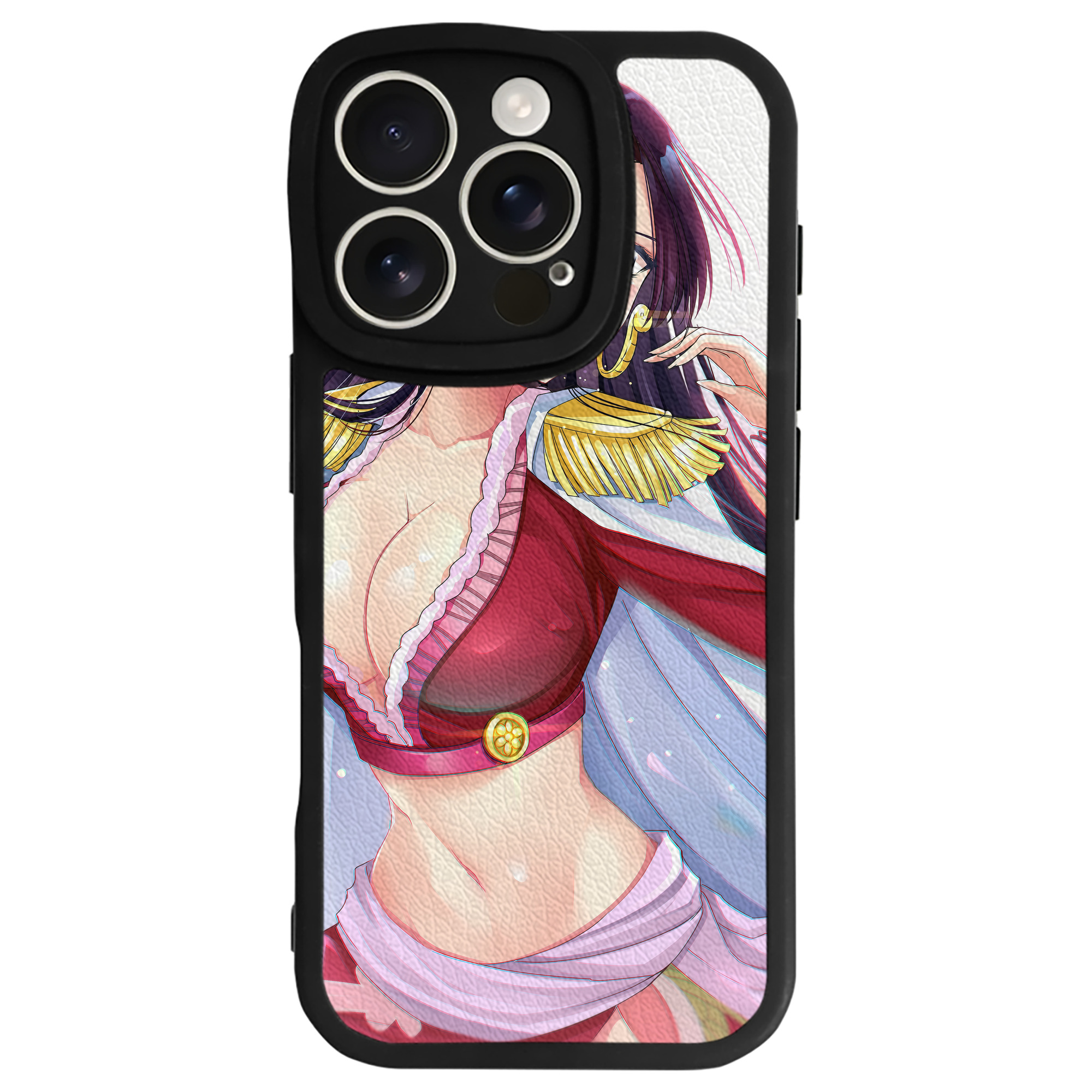 （画像用） ワンピース ONE PIECE 【iPhone 16シリーズ対応】シリコンスマホケース（レザー調） 材質：シリコン